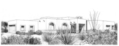 Stock House Plan #2033 Contemporary Elevation
