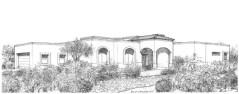 Stock House Plan #2033 Mediterranean Elevation