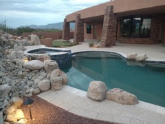 Backyard Pool of Stock House Plan #2566