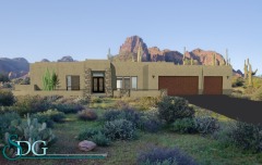 Outside of Stock House Plan #3338