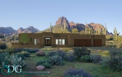 Outside of Stock House Plan #3182