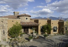 Outside of Stock House Plan #4508 by Sonoran Design Group