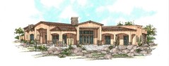 Outside of Stock House Plan #4508 by Sonoran Design Group