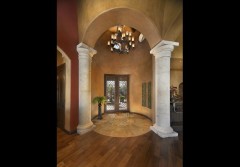 Entryway of Stock House Plan #4508 by Sonoran Design Group