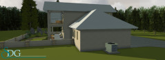 Garage View of Stock House Plan #1245