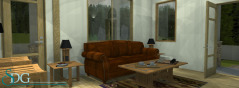 Living Room of Stock House Plan #1245