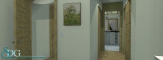 Hallway of Stock House Plan #1245