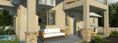 Balcony of Stock House Plan #1245