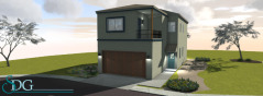 Front of Stock House Plan #1713