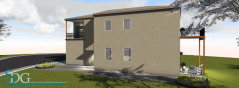 Side of Stock House Plan #1713
