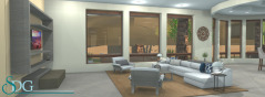 Living Room of Stock House Plan #3425
