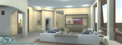 Living Room of Stock House Plan #3425