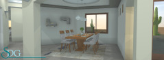 Living Room of Stock House Plan #3425