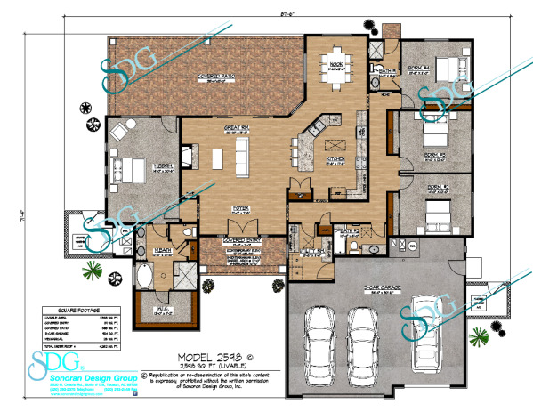 Floor Plan of Stock House Plan #2598