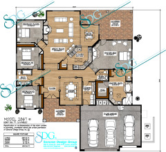Stock House Plan #2867 Layout
