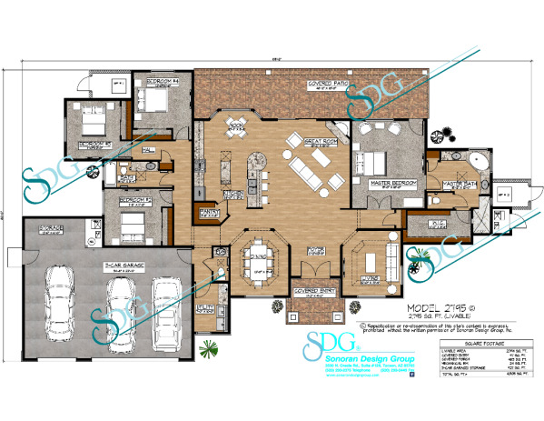 Floor Plan of Stock House Plan #2794